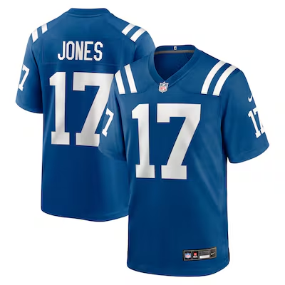 Indianapolis Colts 17 Daniel Jones Football Jersey Legend Blue