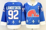 Fanatics Colorado Avalanche 92 Gabriel Landeskog Ice Hockey Jersey Blue