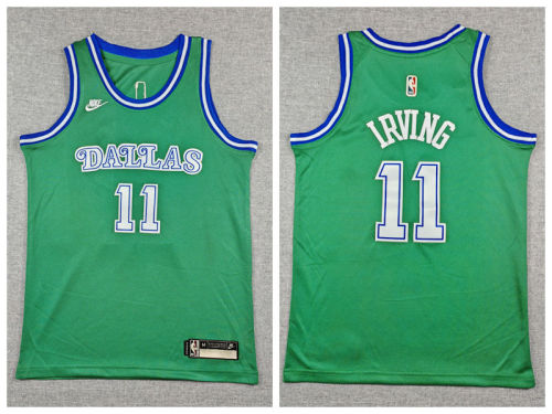Youth Dallas Mavericks 11 Kyrie Irving Basketball Jersey Green