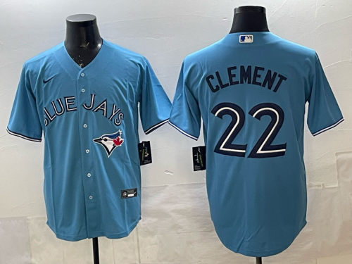 Toronto Blue Jays 22 Ernie Clement Baseball Jersey Blue