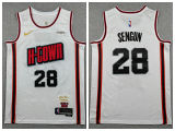 Houston Rockets 28 Alperen Sengun Basketball Jersey White