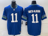 Seattle Seahawks 11 Jaxon Smith-Njigba Football Jersey Blue Three Dynasties