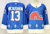 Fanatics Colorado Avalanche 13 Valeri Nichushkin Ice Hockey Jersey Blue