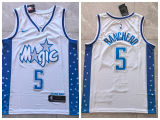 Orlando Magic 5 Paolo Banchero Basketball Jersey White City version