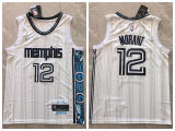 Memphis Grizzlies 12 Ja Morant Basketball Jersey White City version