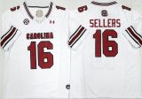 South Carolina Gamecock 16 LaNorris Sellers College Football Jersey White Three Dynasties