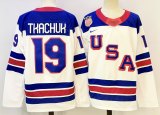 Classic USA 19 Matthew Tkachuk Ice Hockey Jersey White