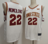 Iowa State Cyclones #22 Milan Momcilovic College Basketball Jersey White