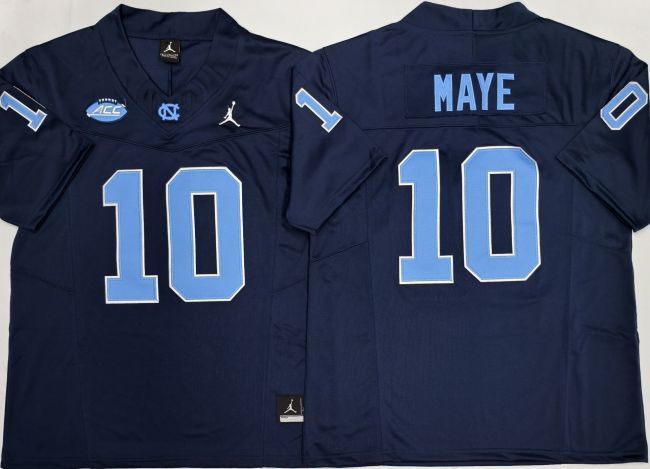 North Carolina 10 Drake Maye Limited College Basketball Jersey Black Three Dynasties