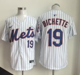 New York Mets 19 Bo Bichette Baseball Jersey White