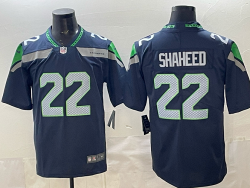 Seattle Seahawks 22 Rashid Shaheed Football Jersey Legend Navy Blue