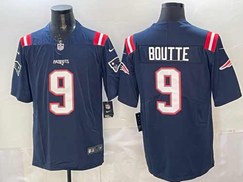 New England Patriots 9 Kayshon Boutte Football Jersey Legend Navy Blue