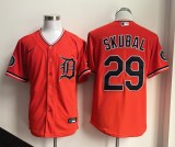 Detroit Tigers 29 Tarik Skubal Baseball Jersey Orange