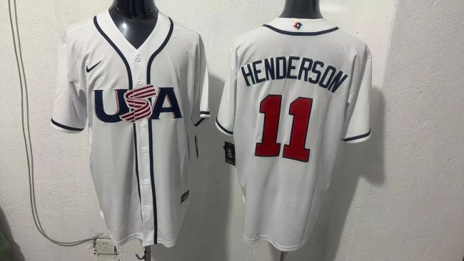 USA  Baltimore Orioles 11 Gunnar Henderson Baseball Jersey White