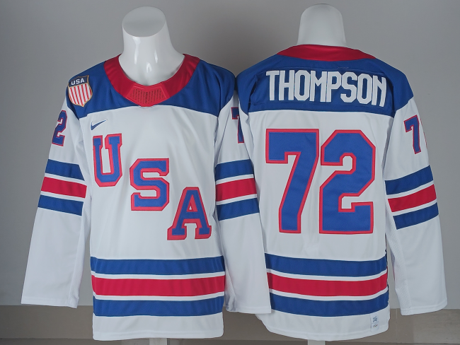 Classic USA 72 Tage Thompson Ice Hockey Jersey White