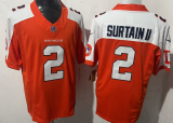 Denver Broncos 2 Patrick Surtain II Football Jersey Orange Three Dynasties