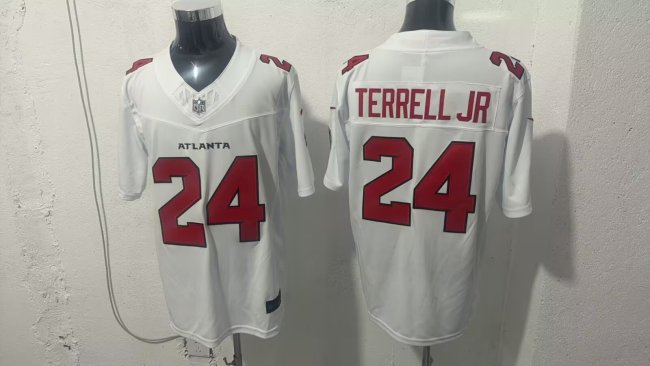 Atlanta Falcons 24 A.J. Terrell Jr. Football Jersey White Three Dynasties