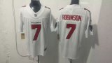 Atlanta Falcons 7 Bijan Robinson Football Jersey White Three Dynasties