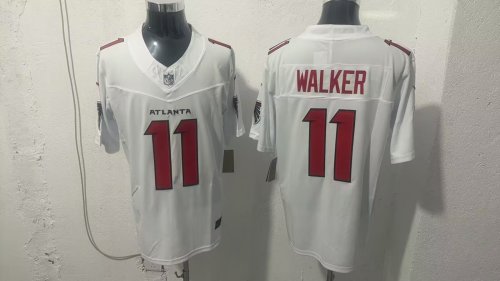 Atlanta Falcons 11 Jalon Walker Football Jersey White Three Dynasties