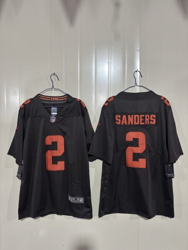 Cleveland Browns 2 Shedeur Sanders Football Jersey Legendary Brown