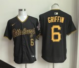 Pittsburgh Pirates 6 Konnor Griffin Baseball Jersey Black