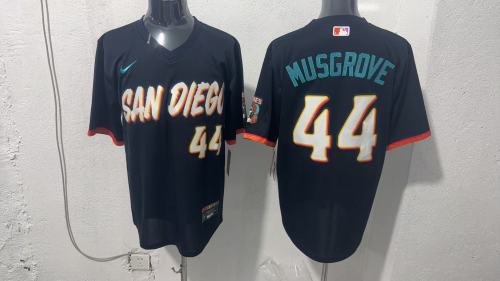 San Diego Padres  44 Joe Musgrove Baseball Jersey pullover style