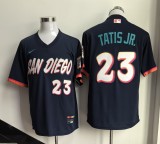 San Diego Padres 23 Fernando Tatis Jr. Baseball Jersey pullover style