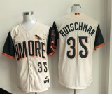 Baltimore Orioles 35 Adley Rutschman Baseball Jersey Beige City Edition
