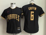Youth Pittsburgh Pirates 6 Konnor Griffin Baseball Jersey Black