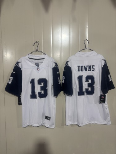 Dallas Cowboys 13 Caleb Downs Football Jersey Legend White