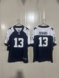 Dallas Cowboys 13 Caleb Downs Football Jersey Legend Navy Blue