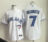 Toronto Blue Jays 7 Kazuma Okamoto Baseball Jersey White
