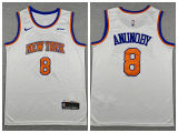 New York Knicks 8 OG Anunoby Basketball Jersey White