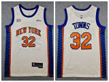 New York Knicks 32 Karl-anthony Towns Basketball Jersey Beige