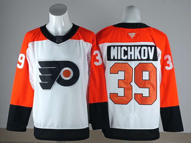 Fanatics Philadelphia Flyers 39 Matvei Michkov Ice Hockey Jersey White