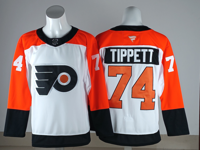 Fanatics Philadelphia Flyers 74 Owen Tippett Ice Hockey Jersey White