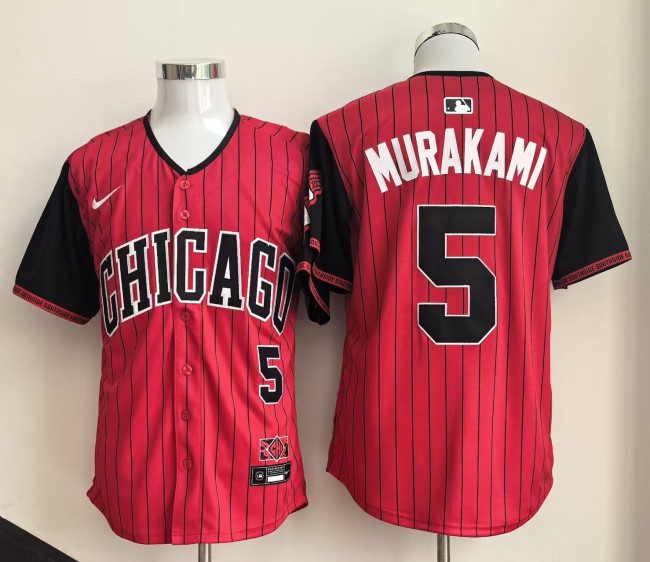Chicago White Sox 5 Munetaka Murakami Baseball Jersey Red