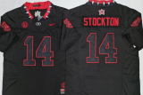 GEORGIA bulldogs 14 Gunner Stockton Coolege Football Jersey Black Three Dynasties