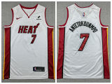 Miami Heat 7 Giannis Antetokounmpo Basketball Jersey White
