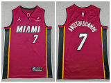 Miami Heat 7 Giannis Antetokounmpo Basketball Jersey Red