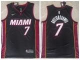 Miami Heat 7 Giannis Antetokounmpo Basketball Jersey Black