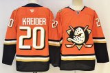 Anaheim Ducks 20 Chris Kreider Ice Hockey Jersey Orange