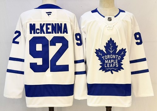Fanatics Toronto Maple Leafs 92 Gavin McKenna Hockey Jersey White