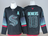 Fanatics Seattle Kraken 10 Matty Beniers Ice Hockey Jersey Black