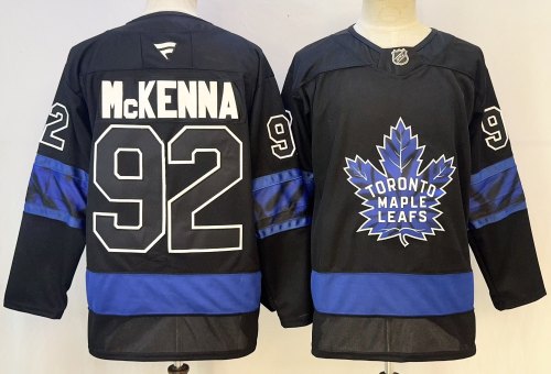 Fanatics Toronto Maple Leafs 92 Gavin McKenna Hockey Jersey Black