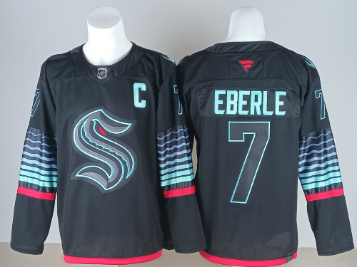 Fanatics Seattle Kraken 7 Jordan Eberle Ice Hockey Jersey Black