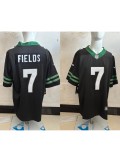 New York Jets 7 Justin Fields Football Jersey Legend Black