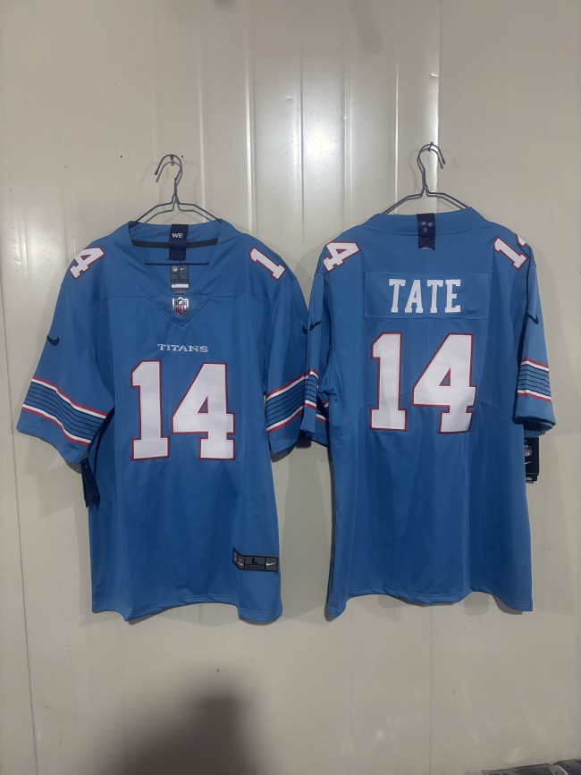 Tennessee Titans 14 Carnell Tate Football Jersey Legend Blue