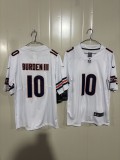 Chicago Bears 10 Luther Burden III Football Jersey Legendary White