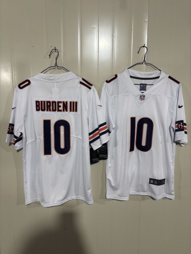 Chicago Bears 10 Luther Burden III Football Jersey Legendary White